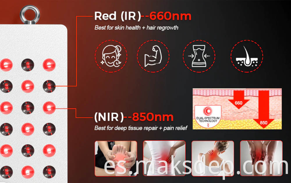 infrared red light therapy 660nm 850nm